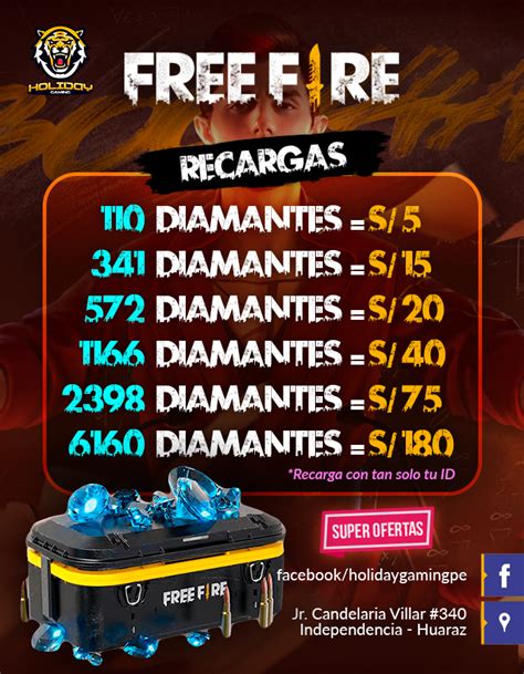 Recarga Free Fire Diamantes 